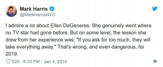 Krytyka Ellen DeGeneres na Twitterze