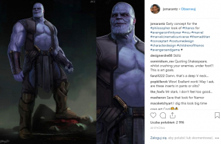 Avengers: Wojna bez granic - Thanos na szkicu koncepcyjnym