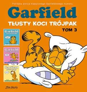 Garfield. Tłusty koci trójpak, tom 3 – okładka