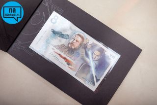 Unikalny banknot stworzony z okazji premiery filmu Last Jedi (istnieje na Świecie tylko 1170 sztuk)