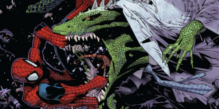 12. Jaszczur - po utracie ramienia doktor Curt Connors przeprowadzał eksperymenty, które zmieniły go w jaszczurkopodobną istotę, znacznie też zwiększając jego siłę i wytrzymałość; działa instynktownie i zupełnie nieprzewidywalnie, co czyni go tak groźnym złoczyńcą