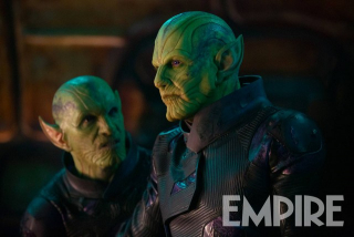 Kapitan Marvel - Skrulle na zdjęciu z magazynu Empire
