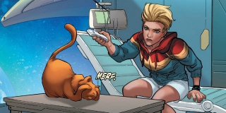 Kot ze zwiastuna nazywa się Goose i jest inspirowany kotem z komiksów, który nazywał się Chewie. Grały go aż cztery koty