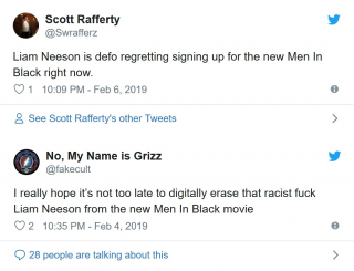 Men in Black - Liam Neeson pod ostrzałem