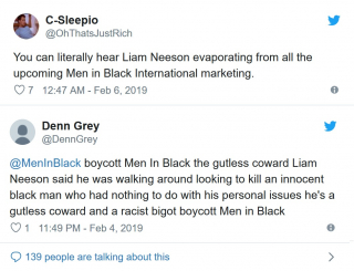 Men in Black - Liam Neeson pod ostrzałem