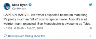 Kapitan Marvel - pierwsze opinie