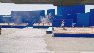 Aquaman - przed i po nałożeniu efektów