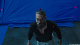 Aquaman - przed i po nałożeniu efektów