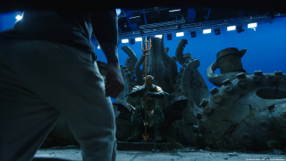 Aquaman - przed i po nałożeniu efektów