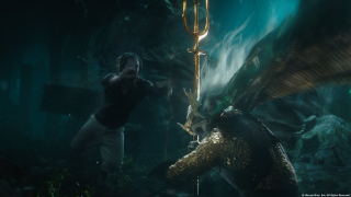 Aquaman - przed i po nałożeniu efektów