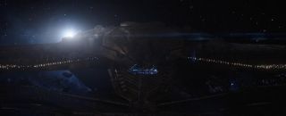 Thor: Ragnarok - scena #1; pojawienie się statku Thanosa