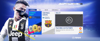 FIFA 19 - menu gry po aktualizacji