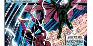 Olbrzymia burza nad Nowym Jorkiem - tak wielka, że zdołała przykryć większość miasta, a Mysterio wywoływał ją stojąc na szczycie World Trade Center