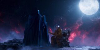 Strażnicy Galaktyki vol. 2 - scena #4; Strażnicy nie chcą słuchać Stana Lee, który opowiada im o swoich przygodach na Ziemi