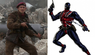Union Jack - w komiksach brytyjska wersja Kapitana Ameryki; pokazany w filmie "Captain America: Pierwsze starcie"