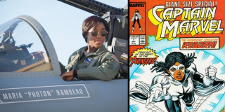 Córka Marii Rambeau, Monica, w komiksach tak nosiła przydomek Kapitan Marvel, jak i dała się poznać jako Photon; nie jest wykluczone, że dorosłą wersję postaci zobaczymy w "Końcu gry"; warto dodać, że "Photon" to przydomek Marii w lotnictwie