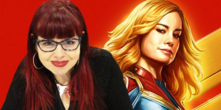 Kelly Sue DeConnick, najważniejsza obecnie dla komiksowej Kapitan Marvel scenarzystka, jest pierwszą osobą, którą Carol widzi po wejściu do pociągu