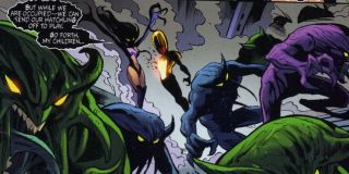 Skrulle boją się rasy znanej jako Dire Wraiths – ta zachowuje się po prostu jak wampiry. Za pomocą długich i ostrych języków wwiercają się w ciało ofiary, a następnie wysysają jej mózg, jednocześnie przejmując wszystkie wspomnienia.