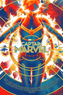 Kapitan Marvel - plakat Mondo