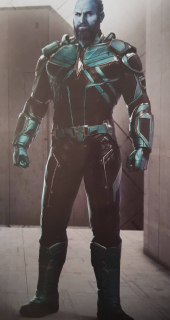Kapitan Marvel - szkic koncepcyjny