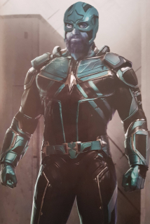 Kapitan Marvel - szkic koncepcyjny