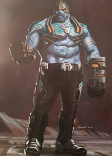 Kapitan Marvel - szkic koncepcyjny