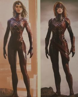 Kapitan Marvel - szkice koncepcyjne