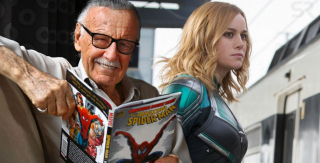 Film potwierdza, że w MCU Stan Lee gra po prostu samego siebie; gdy Carol Danvers spotyka "The Mana" w pociągu, ten powtarza swoje kwestie z filmu "Szczury z supermarketu" Kevina Smitha z 1995 roku (w którym rozgrywa się też akcja "Kapitan Marvel"), trzymając w rękach scenariusz produkcji