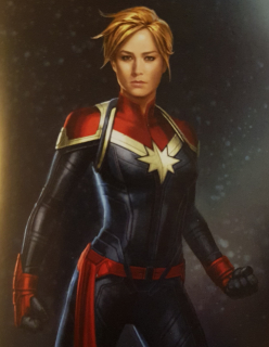 Kapitan Marvel - szkic koncepcyjny