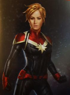 Kapitan Marvel - szkic koncepcyjny