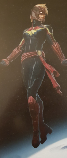 Kapitan Marvel - szkic koncepcyjny