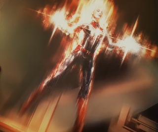 Kapitan Marvel - szkic koncepcyjny