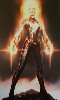 Kapitan Marvel - szkic koncepcyjny
