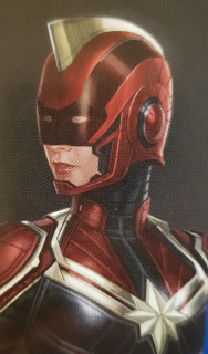 Kapitan Marvel - szkic koncepcyjny