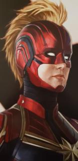 Kapitan Marvel - szkic koncepcyjny