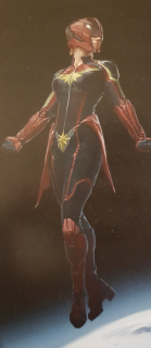 Kapitan Marvel - szkic koncepcyjny