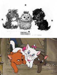 Postacie Disneya vs szkice koncepcyjne - zdjęcie