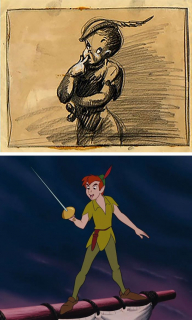 Postacie Disneya vs szkice koncepcyjne - zdjęcie