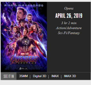 Avengers: Koniec gry - czas trwania