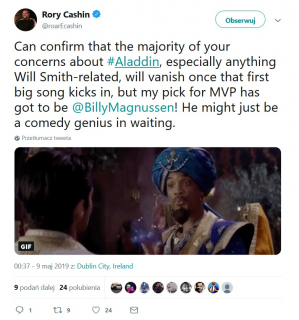 Aladyn - pierwsze reakcje