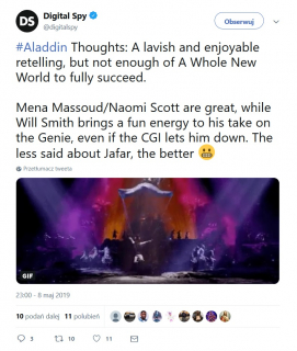 Aladyn - pierwsze reakcje
