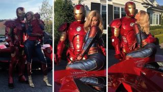Kylie Jenner i Travis Scott (Kapitan Marvel i Iron Man)