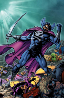 Grim Reaper – psychopata z mechanicznym ramieniem układającym się w kształt kosy, który przez lata dawał się we znaki wszystkim członkom Avengers. Choć zaczynał jako samouk, z czasem ewoluował w obdarzonego nadnaturalnymi mocami rzeźnika z krwi i kości, karmiącego się energią przeciwników i zdolnego do wskrzeszania dusz.