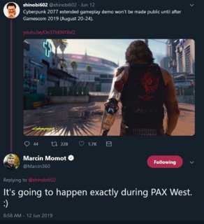 Cyberpunk 2077 - kiedy gameplay?