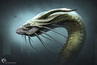 Godzilla 2: Król potworów - szkic koncepcyjny Króla Ghidorah