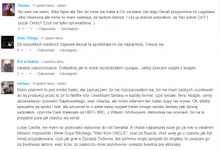 Wiedźmin - komentarze do zwiastuna