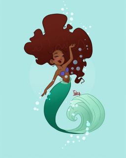 Halle Bailey jako Mała syrenka - fan-art