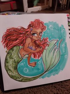 Halle Bailey jako Mała syrenka - fan-art