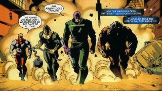 The Wrecking Crew – czwórka mężczyzn obdarzona boskimi mocami, którzy jako byli kryminaliści terroryzują Ziemię. 