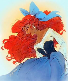 Halle Bailey jako Mała syrenka - fan-art